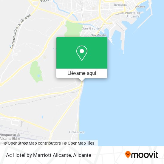 Mapa Ac Hotel by Marriott Alicante