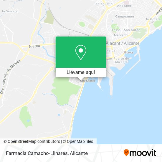 Mapa Farmacia Camacho-Llinares