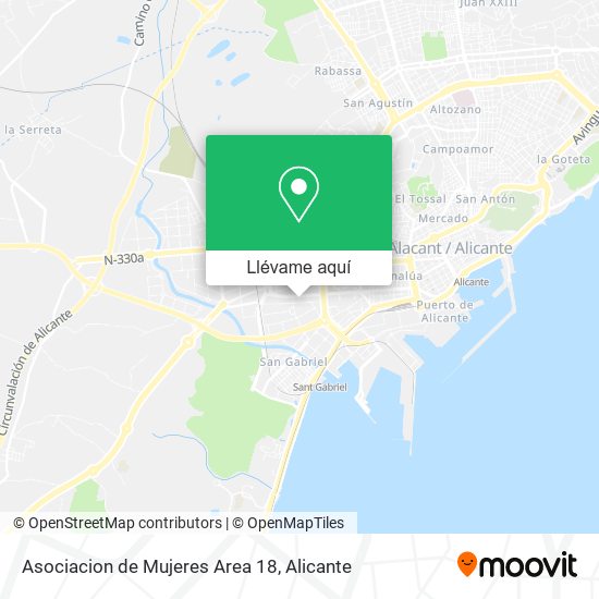 Mapa Asociacion de Mujeres Area 18