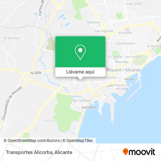 Mapa Transportes Alicorba