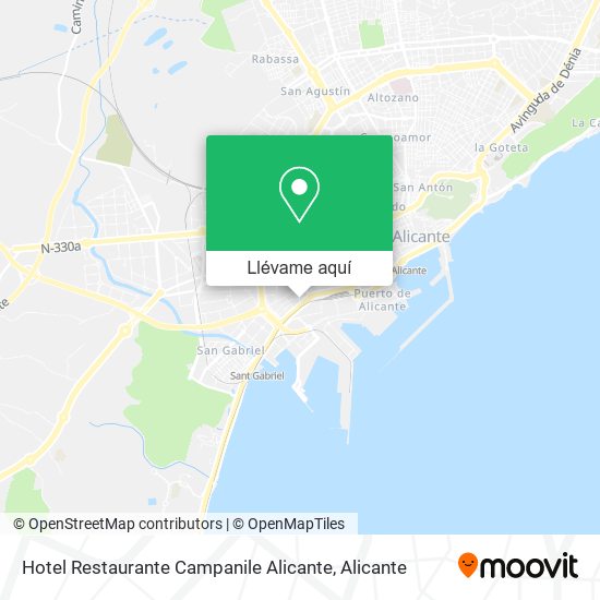 Mapa Hotel Restaurante Campanile Alicante