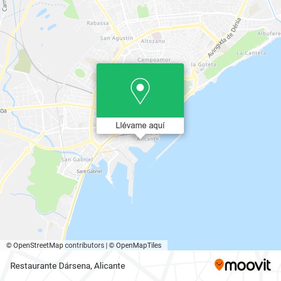 Mapa Restaurante Dársena