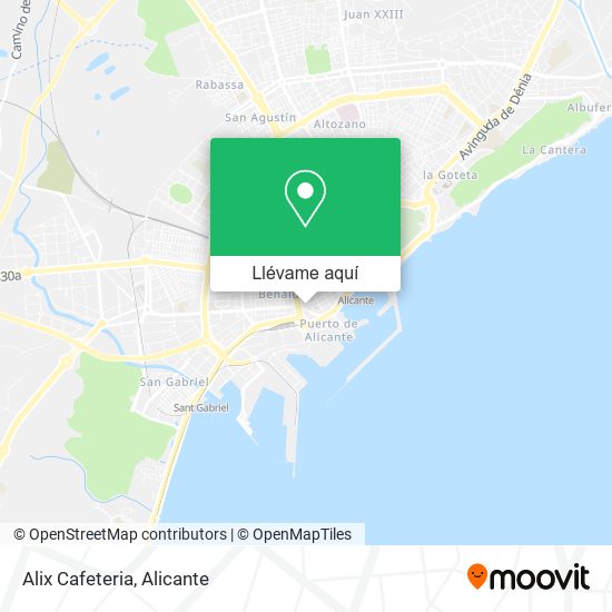 Mapa Alix Cafeteria