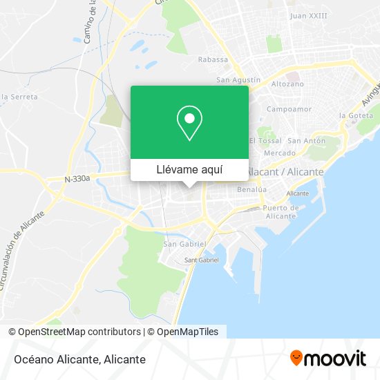 Mapa Océano Alicante