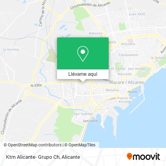 Mapa Ktm Alicante- Grupo Ch