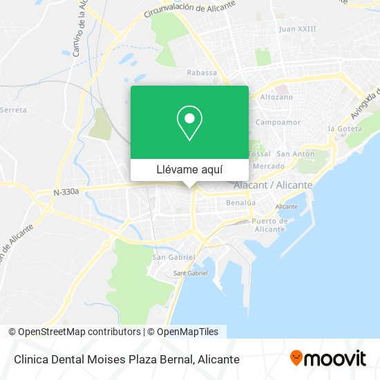 Mapa Clinica Dental Moises Plaza Bernal