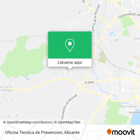 Mapa Oficina Tecnica de Prevencion