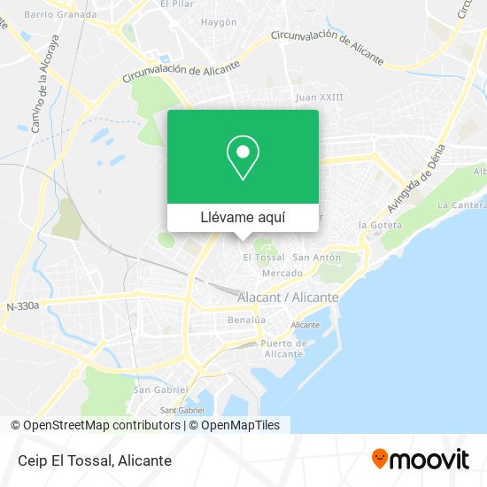 Mapa Ceip El Tossal