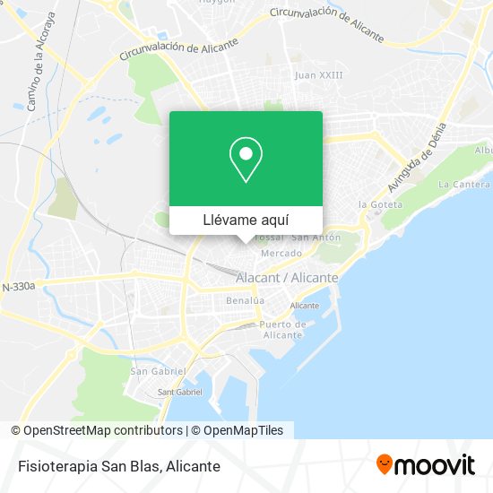 Mapa Fisioterapia San Blas