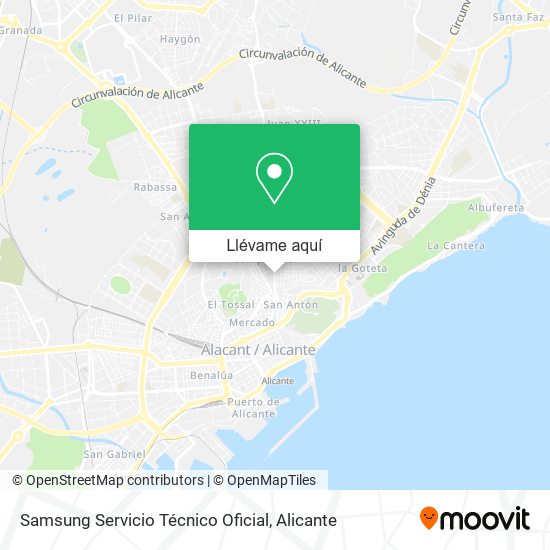 Mapa Samsung Servicio Técnico Oficial