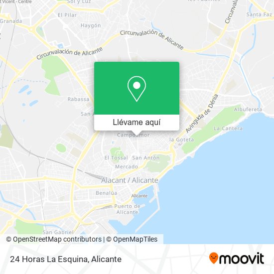 Mapa 24 Horas La Esquina