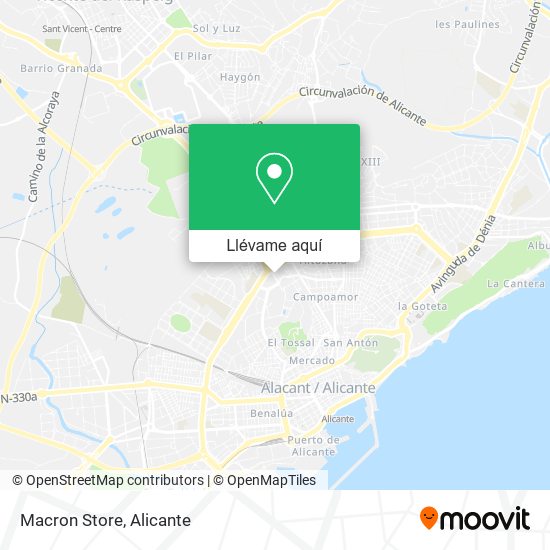 Mapa Macron Store