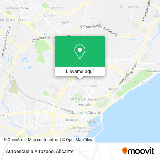 Mapa Autoescuela Altozano