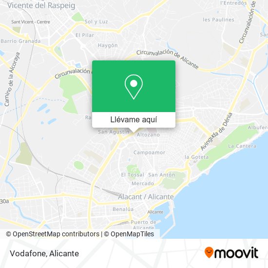 Mapa Vodafone