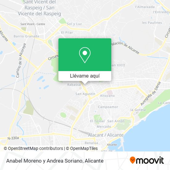 Mapa Anabel Moreno y Andrea Soriano