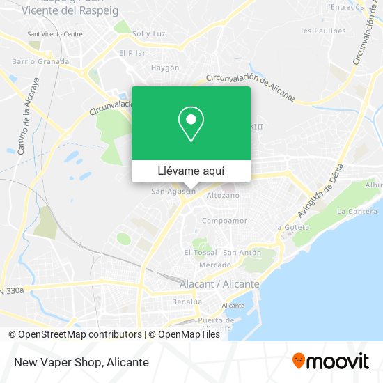 Mapa New Vaper Shop