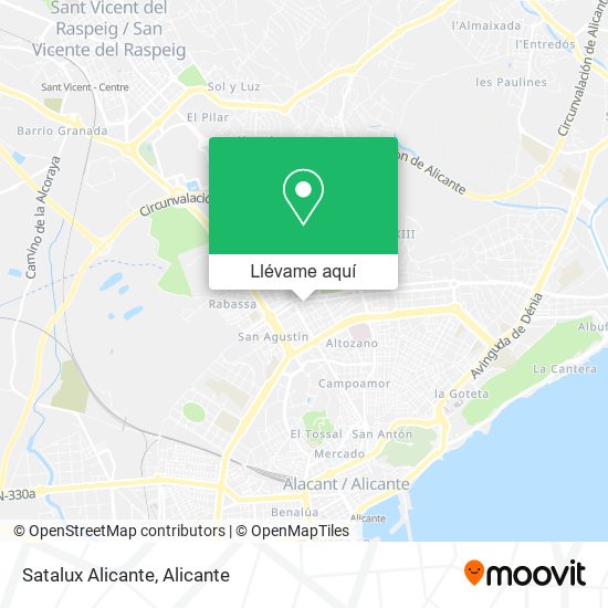 Mapa Satalux Alicante
