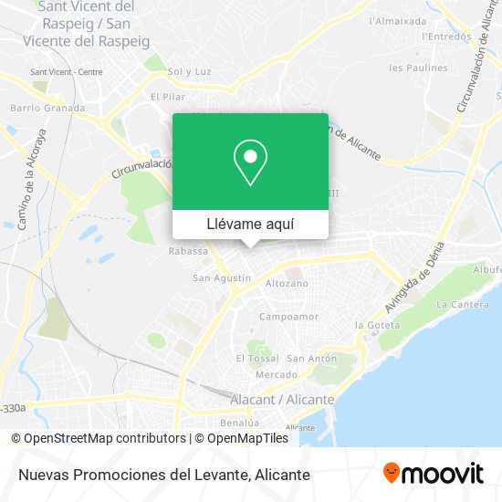 Mapa Nuevas Promociones del Levante