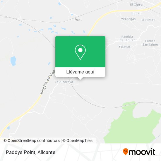 Mapa Paddys Point