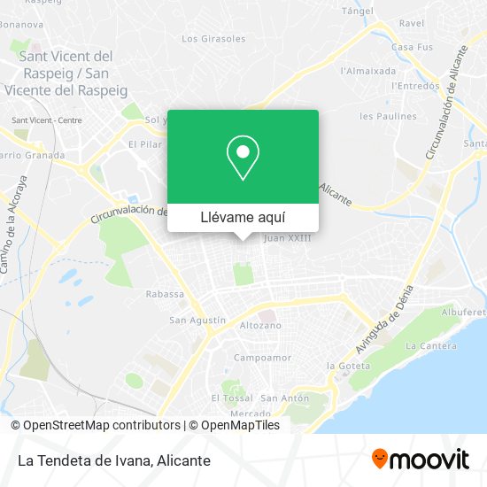Mapa La Tendeta de Ivana