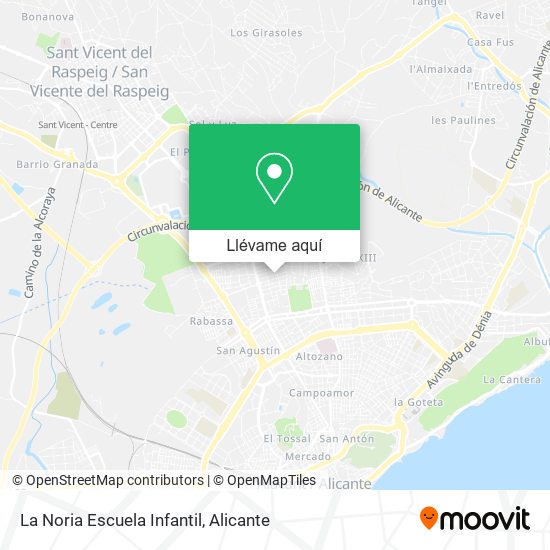 Mapa La Noria Escuela Infantil