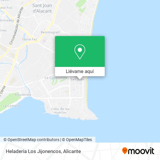 Mapa Heladeria Los Jijonencos