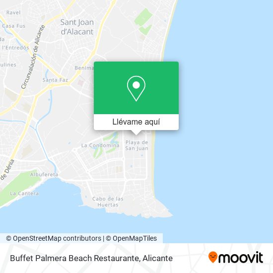 Mapa Buffet Palmera Beach Restaurante