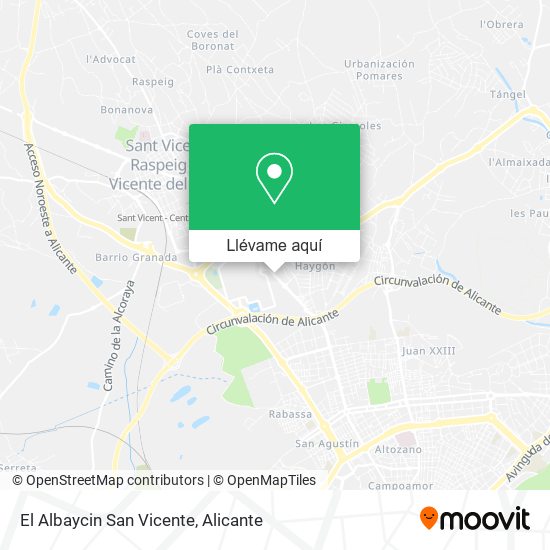 Mapa El Albaycin San Vicente