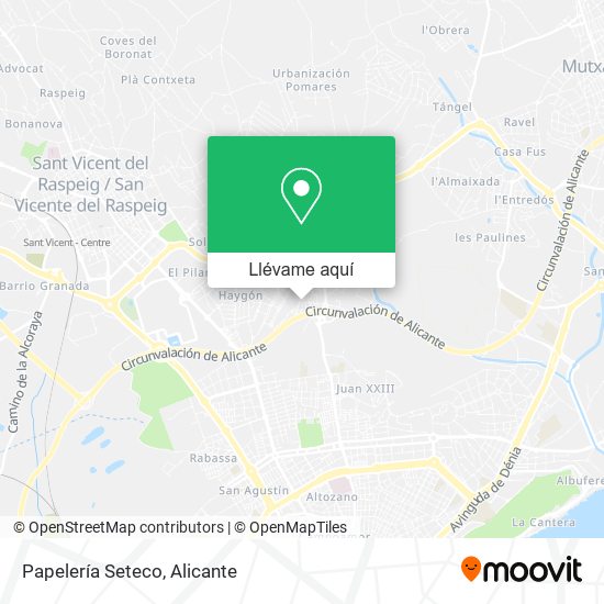 Mapa Papelería Seteco