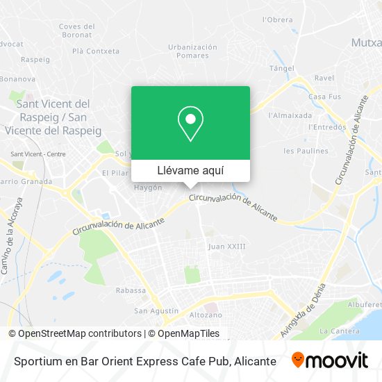 Mapa Sportium en Bar Orient Express Cafe Pub