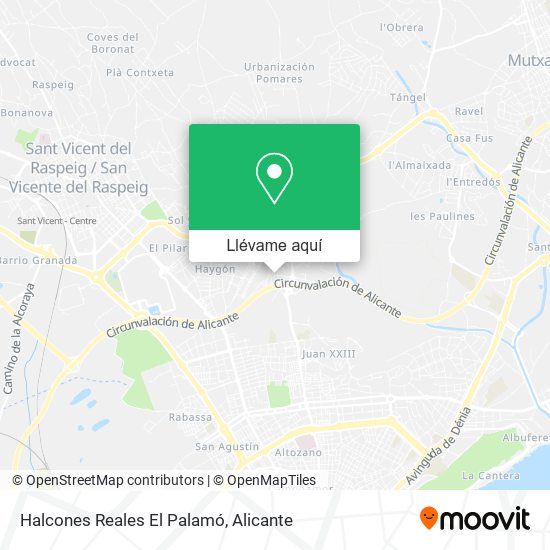 Mapa Halcones Reales El Palamó