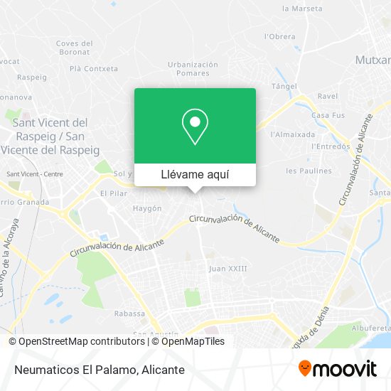 Mapa Neumaticos El Palamo