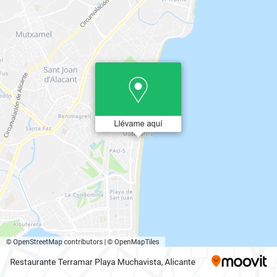 Mapa Restaurante Terramar Playa Muchavista