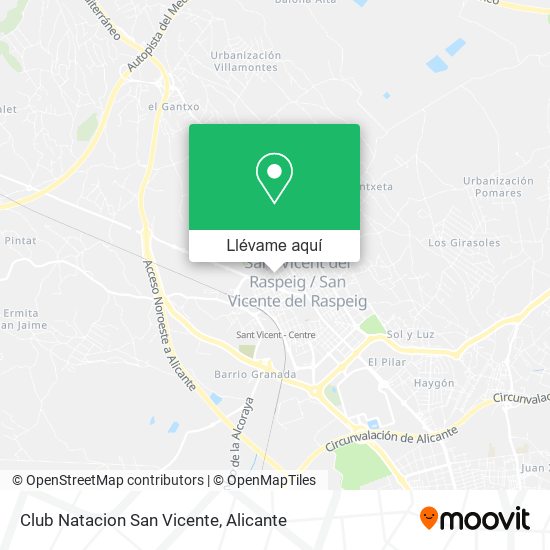 Mapa Club Natacion San Vicente