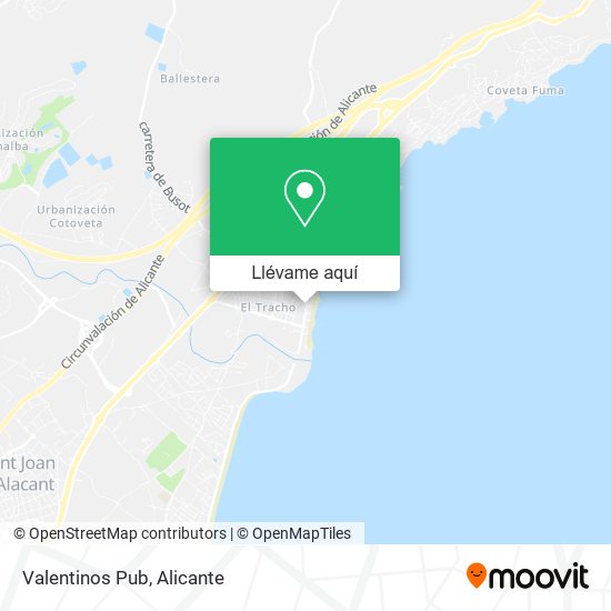 Mapa Valentinos Pub