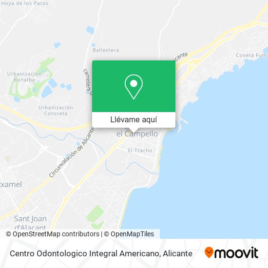 Mapa Centro Odontologico Integral Americano