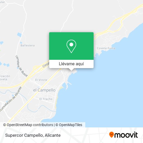 Mapa Supercor Campello