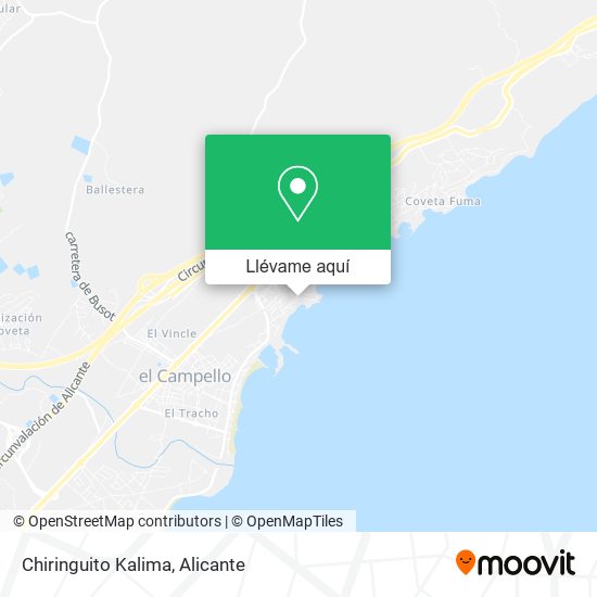 Mapa Chiringuito Kalima