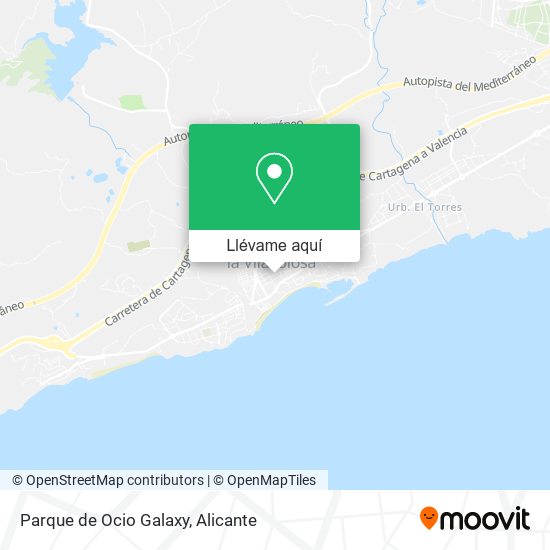 Mapa Parque de Ocio Galaxy