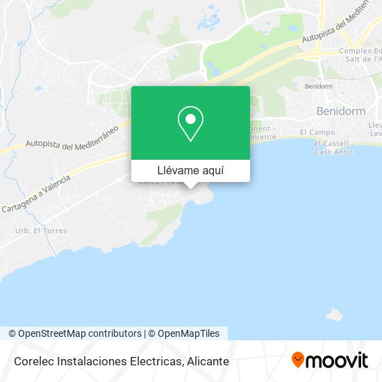 Mapa Corelec Instalaciones Electricas