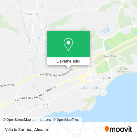 Mapa Villa la Sonrisa