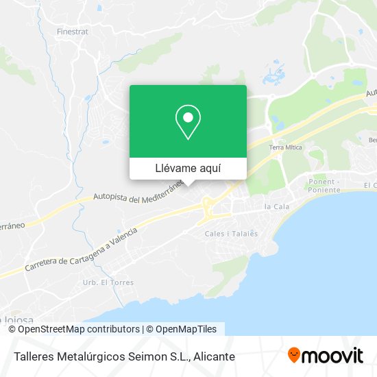 Mapa Talleres Metalúrgicos Seimon S.L.