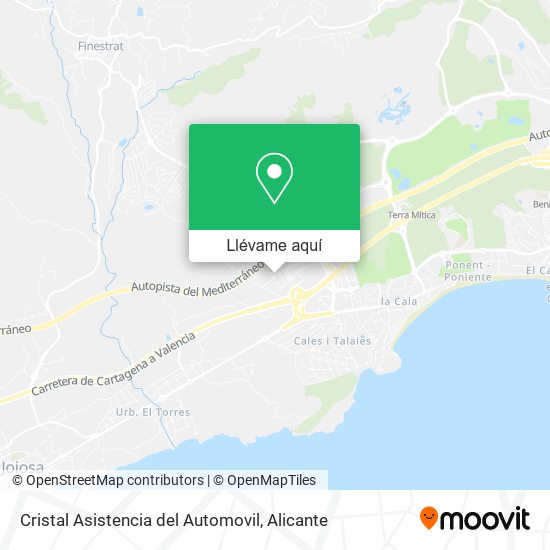 Mapa Cristal Asistencia del Automovil