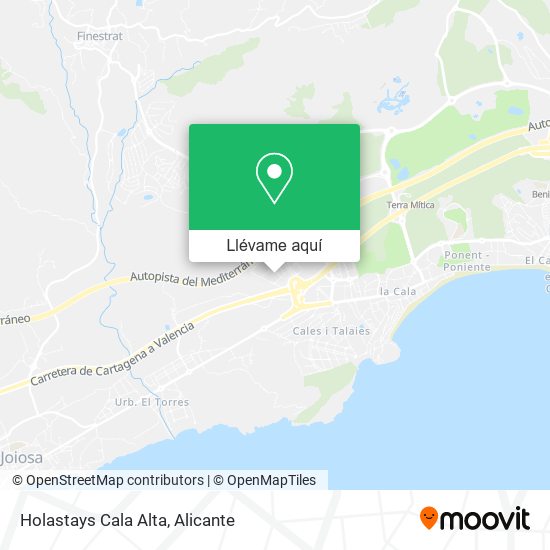 Mapa Holastays Cala Alta