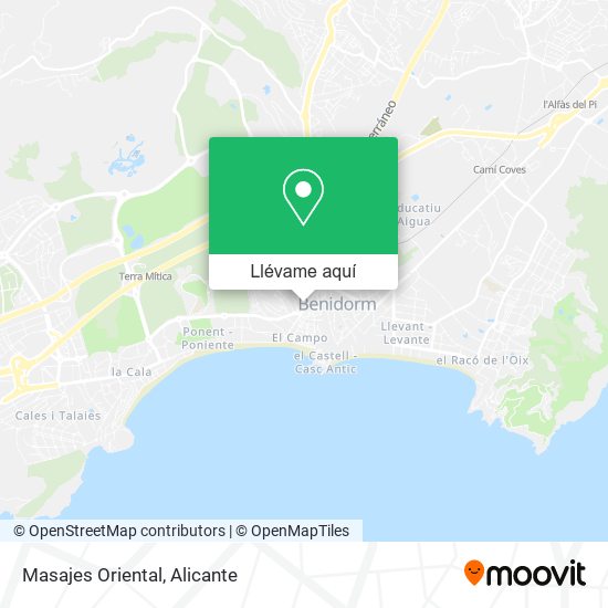 Mapa Masajes Oriental