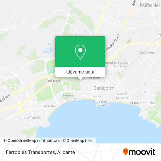 Mapa Ferrobles Transportes