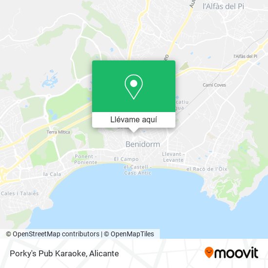 Mapa Porky's Pub Karaoke