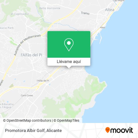 Mapa Promotora Albir Golf