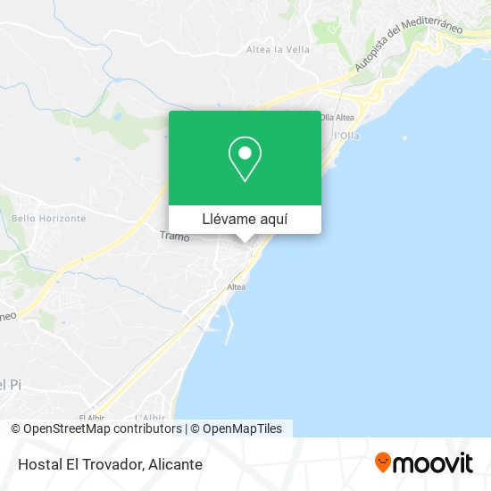 Mapa Hostal El Trovador