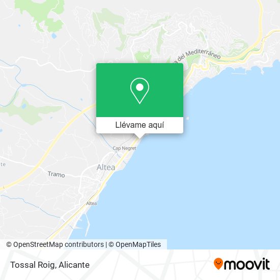 Mapa Tossal Roig
